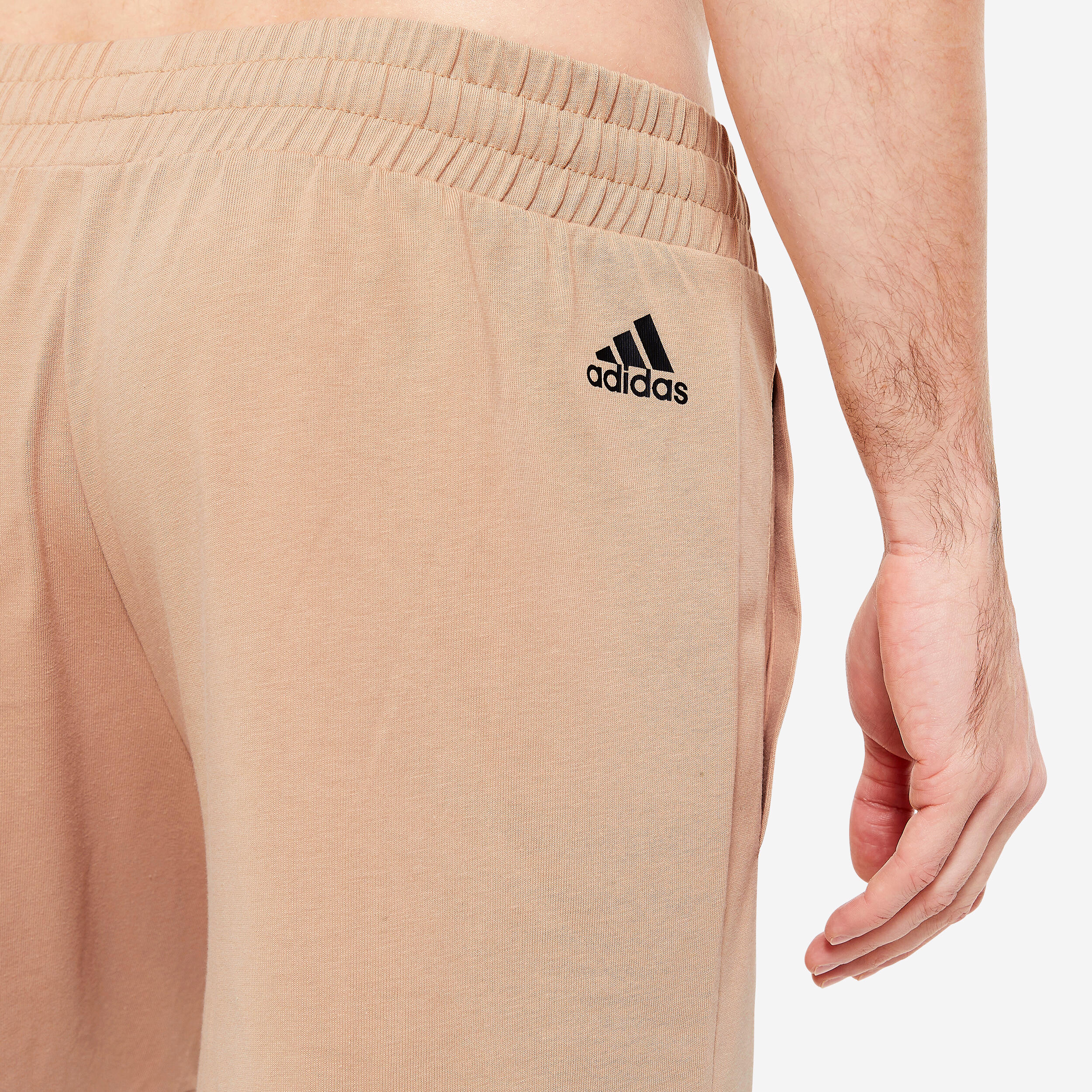 SHORT DE FITNESS SOFT TRAINING ADIDAS HOMME BEIGE 6/6