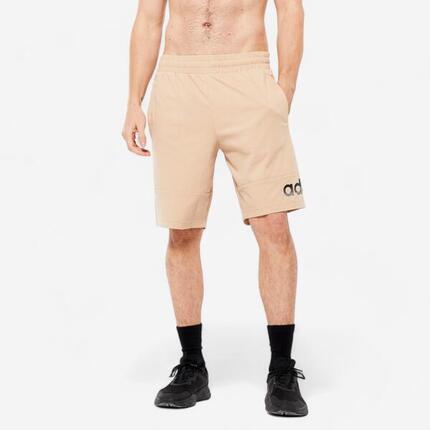 SHORT DE FITNESS SOFT TRAINING ADIDAS HOMME BEIGE