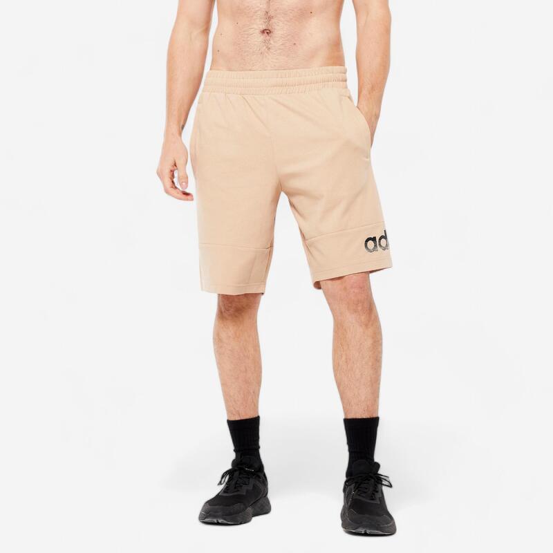 Short voor fitness soft training heren beige