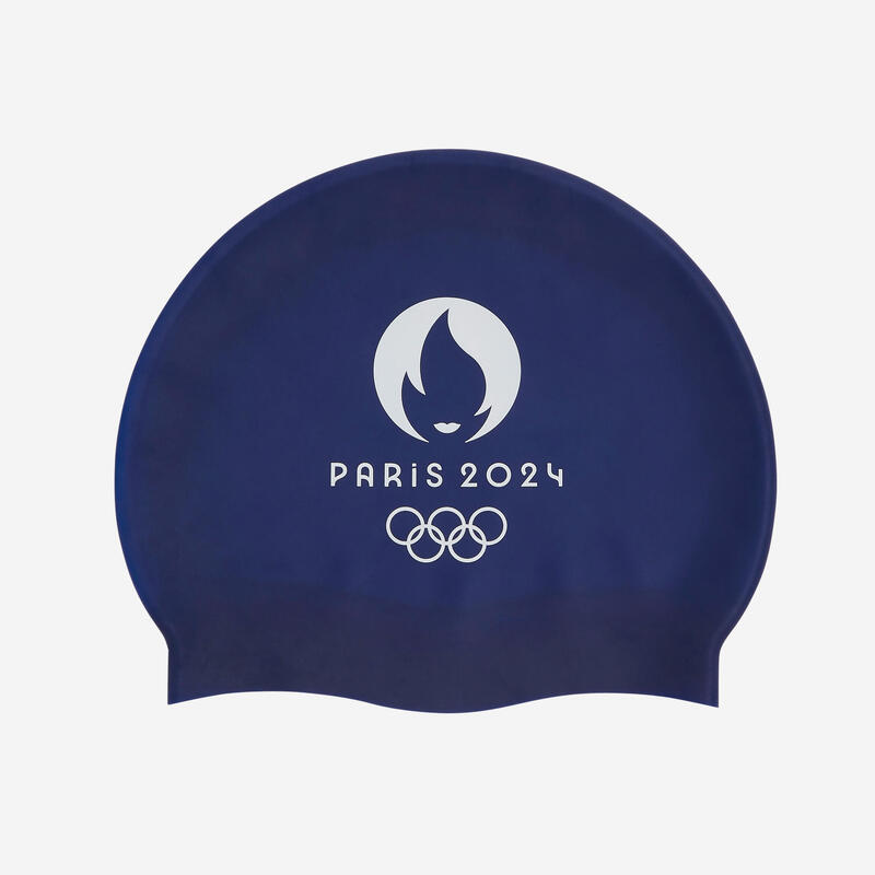 Bonnet de Bain Silicone bleu PARIS 2024