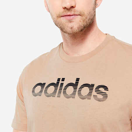 Vyriški sportiniai marškinėliai, smėlio spalvos
