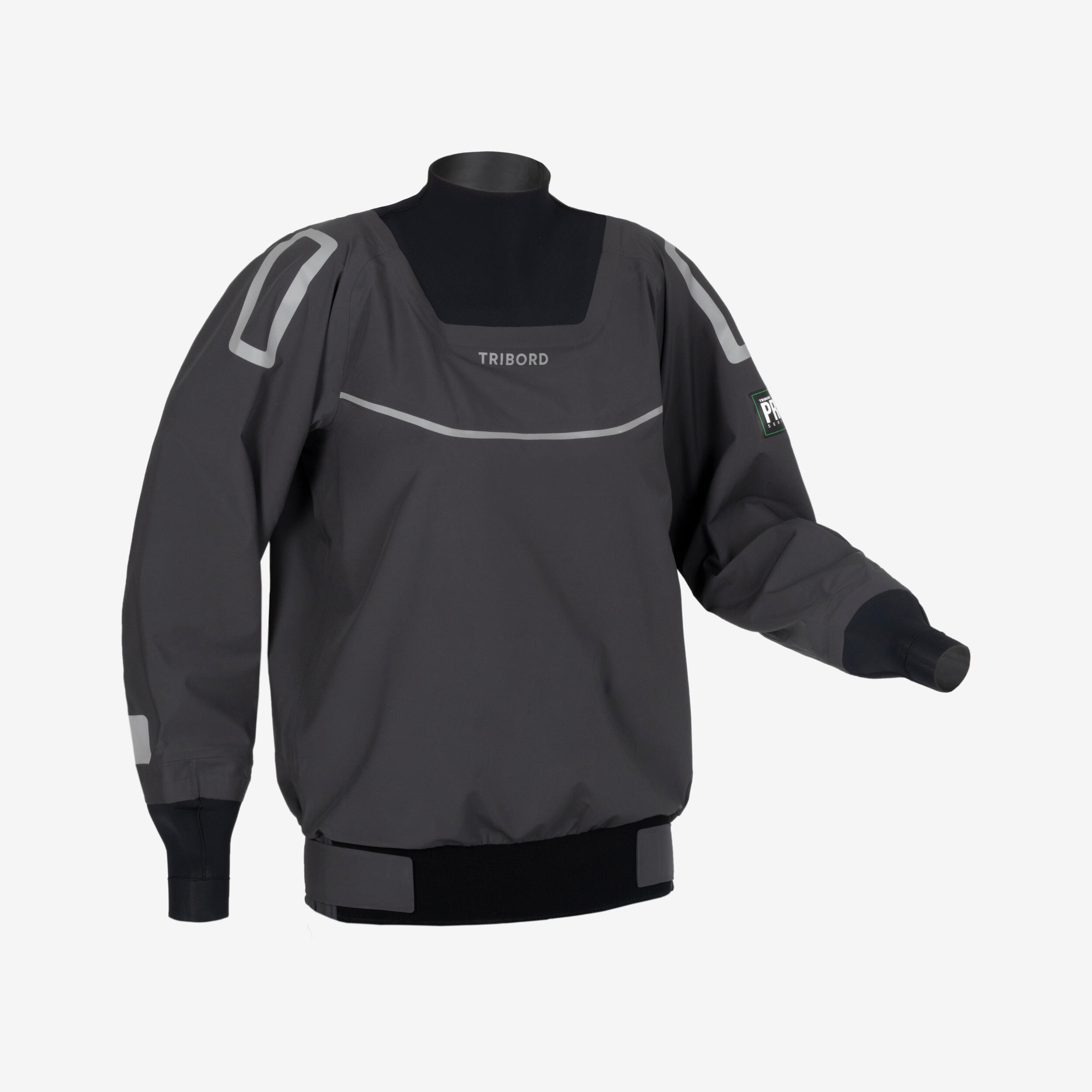 TRIBORD Lichte herensmock voor zeilen Offshore Pro Series carbongrijs