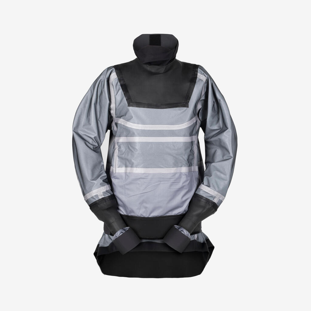 Men's sailing long shell jacket - Offshore Pro SERIES carbon grey