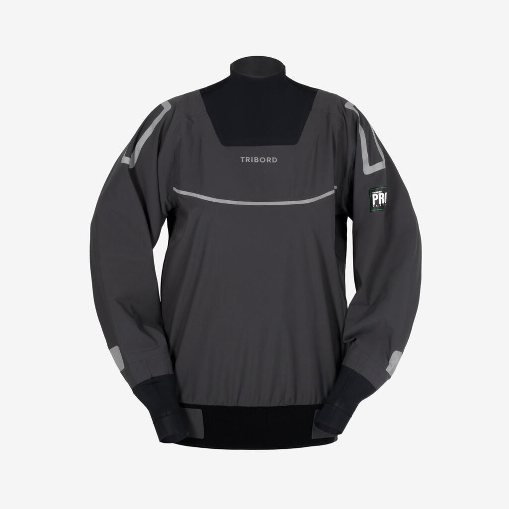 Men's Sailing Lightweight Shell Jacket - Offshore Pro Series Charcoal Grey