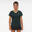 T-shirt de padel manches courtes respirant Femme- 500 vert