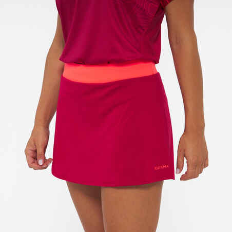 Women's Breathable Padel Skirt Fly - Coral