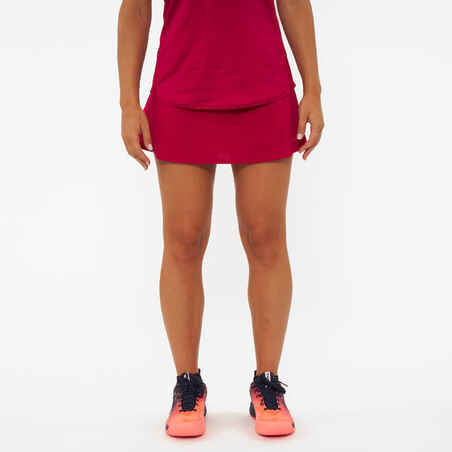 Women's Breathable Padel Skirt Fly - Coral