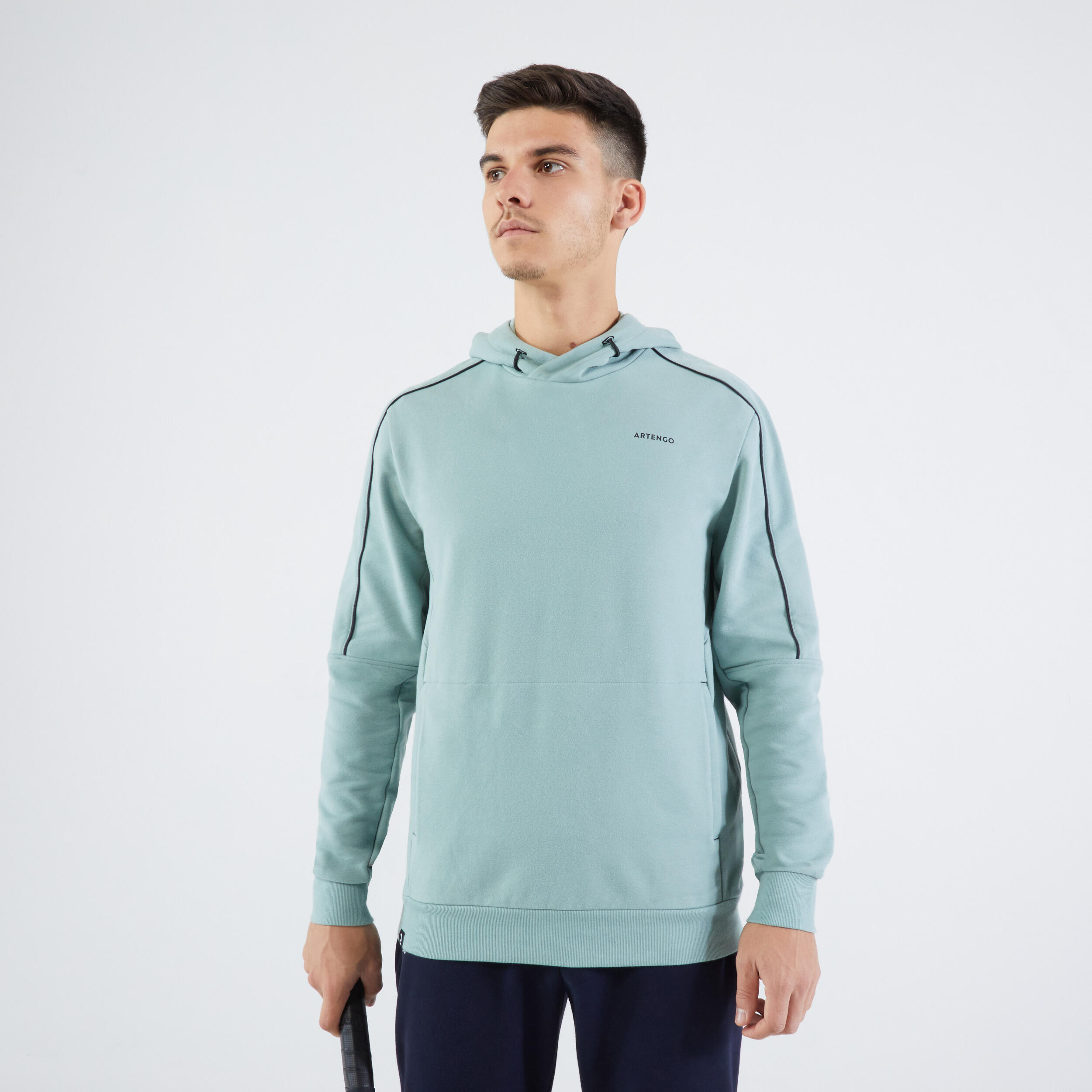 sweat à capuche de tennis homme - soft argile - artengo