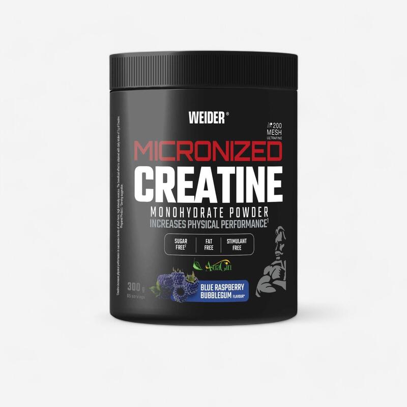 CREATINE MONOHYDRATE MICRONISEE ARÔME FRAMBOISE BLEUE 300G