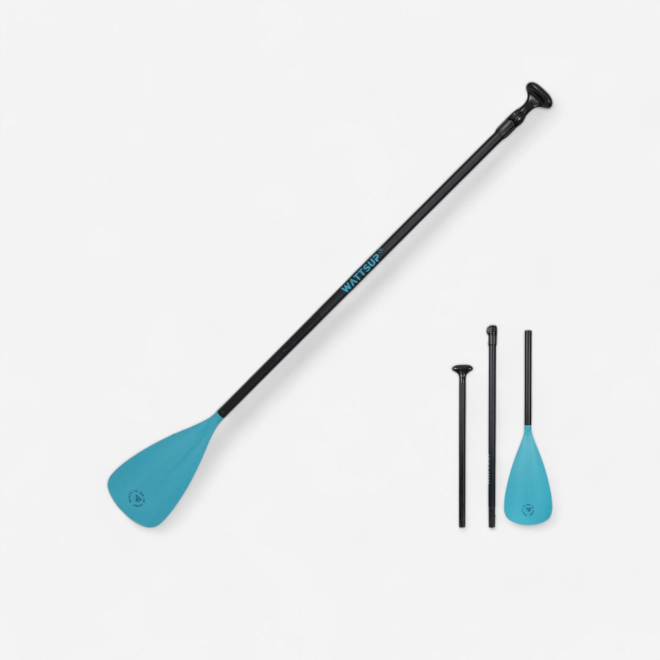 Wattsup - Pagaie De Stand Up Paddle Démontable Wattsup, Réglable En 3 Parties (165-205cm) - Pagaie - Stand Up Kayak Deriveur - - 5cm - Decathlon