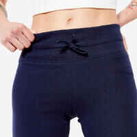 Women's Tightenable Straight Fitness Leggings - Steel Blue