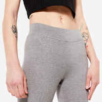 Women's Fitness 7/8 Leggings Fit+ 500 - Mottled Grey