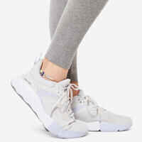 Women's Slim-Fit Fitness Leggings Fit+ 500 - Grey