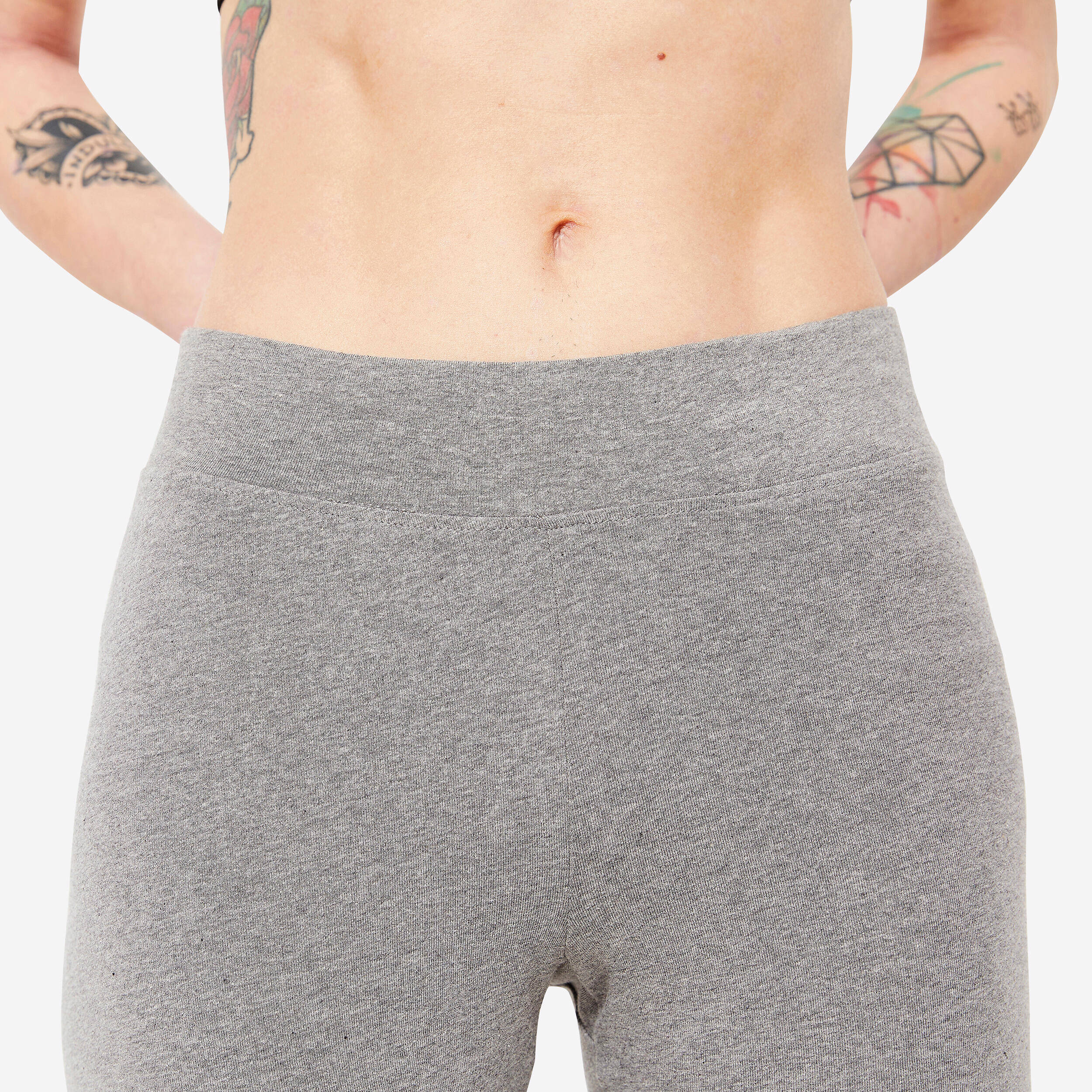 Women's Cotton Gym Legging 500 - Grey -  4