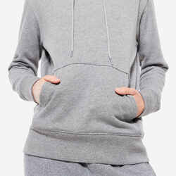 Women's Fitness Hoodie 500 Essentials - Grey