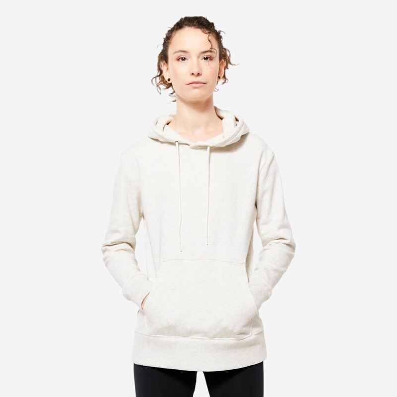 Kapuzenpullover Damen - Essentials 500 cremeweiss