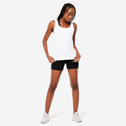 Women's Fitness Slim-Fit Shorts 500 - Black