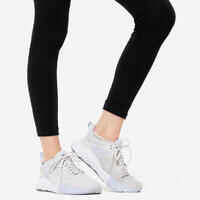 Women's Fitness 7/8 Leggings Fit+ 500 - Black