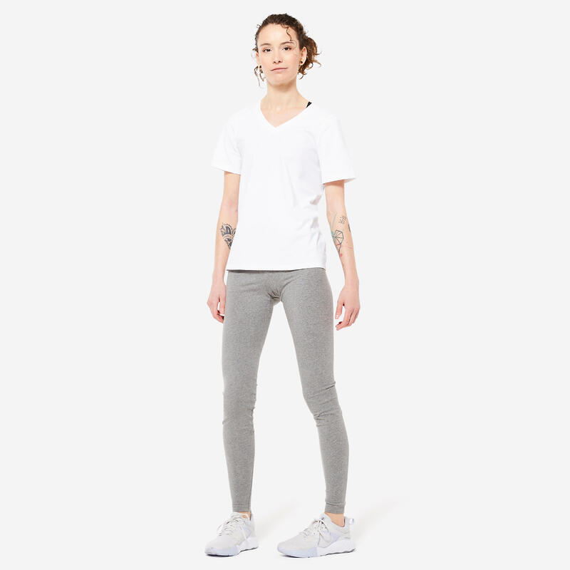 Women's Leggings Fit+ 500 - Grey