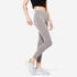 Cotton Women Trackpants for Gym 7/8 with Key Pocket 500- Iron Grey