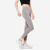 Fitness legging voor dames Fit+ 500 7/8-lengte gemêleerd grijs