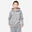 Hoodie Damen lang - grau 