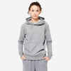 Women's Fitness Hoodie 500 Essentials - Grey