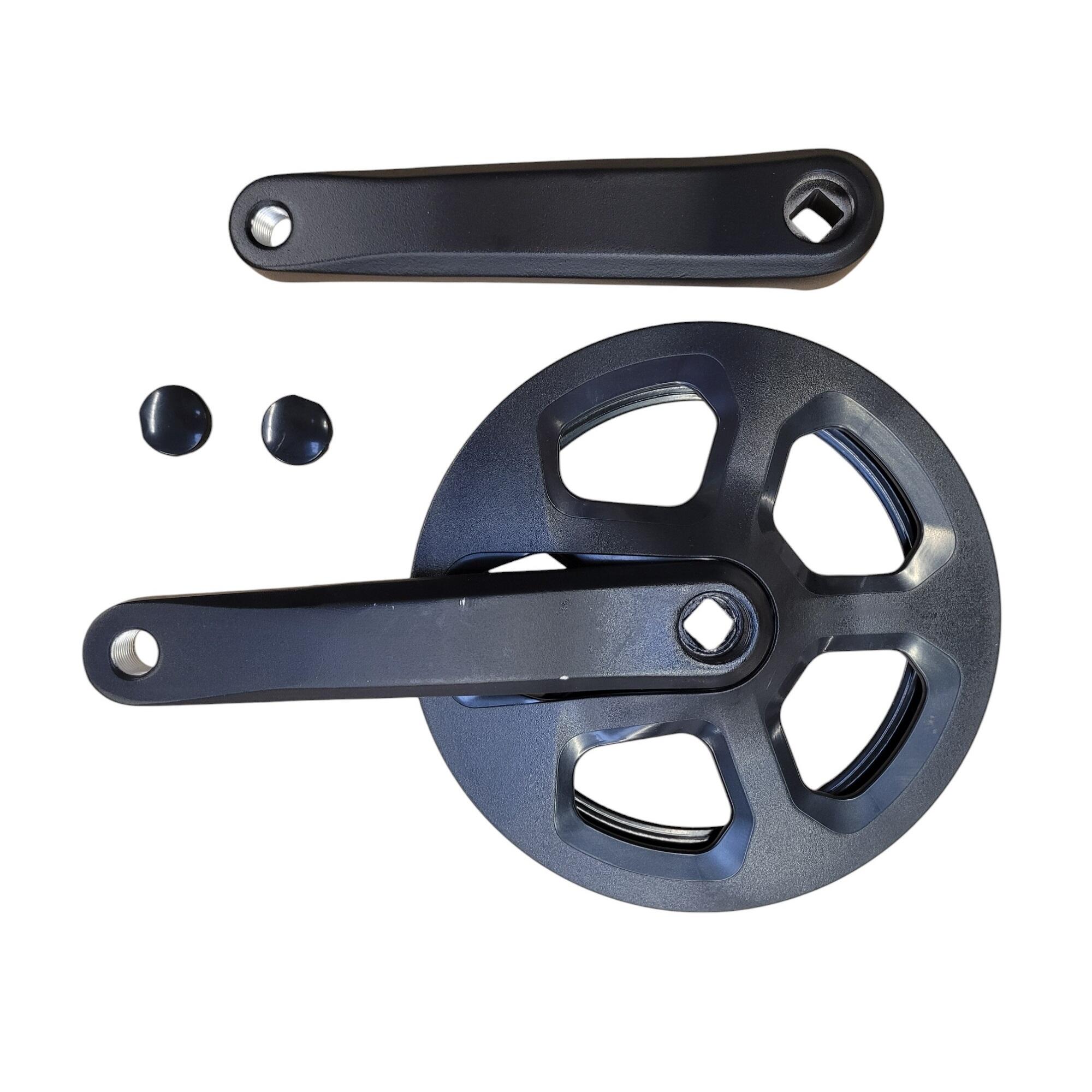 PEDALEIRA MONOPRATO DE BICICLETA COM 44 DENTES 170 MM EIXO QUADRADO 2/2