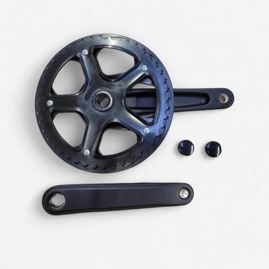 PEDALIER MONO PLATEAU 44 DENTS 170MM AXE CARRE