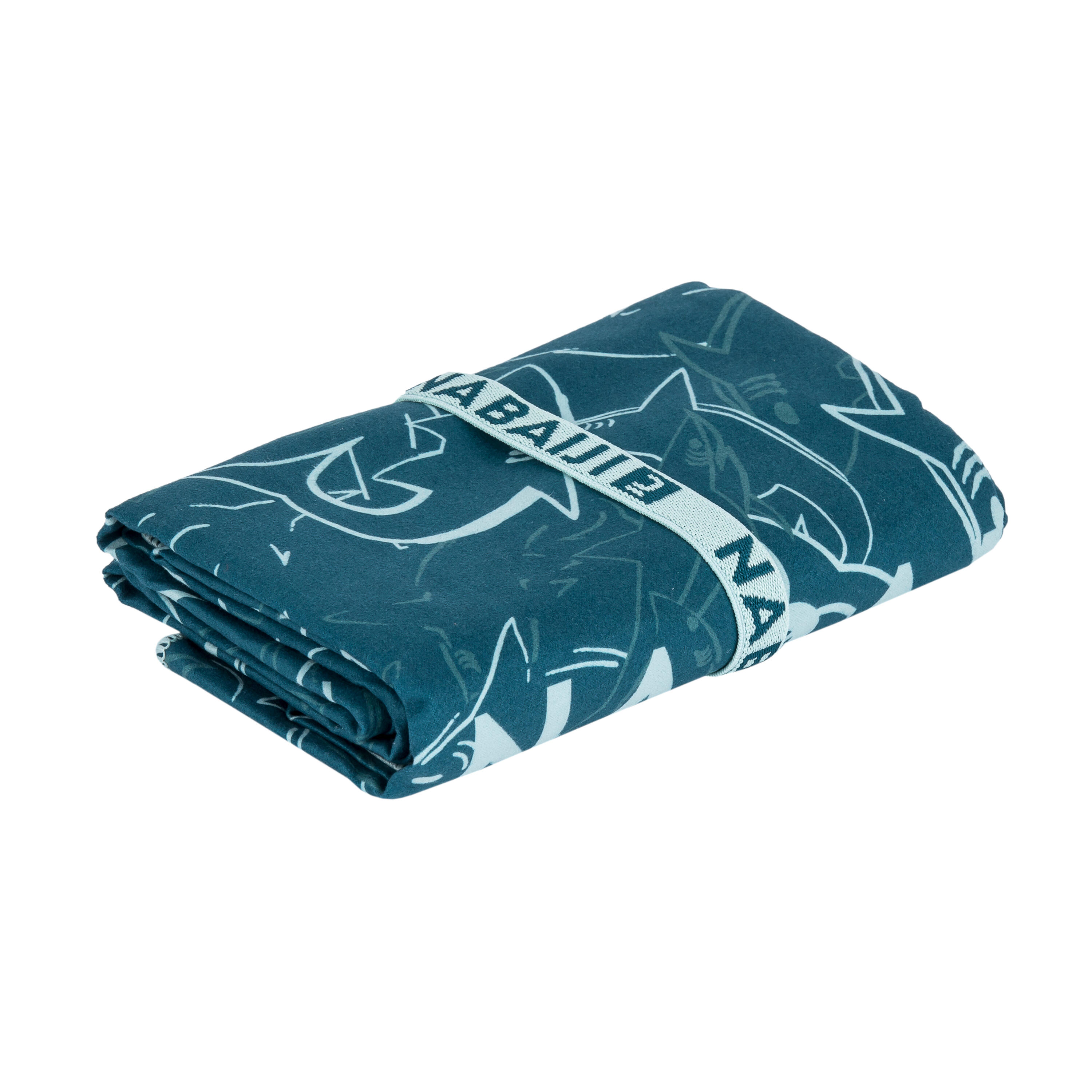 Compact Microfibre Swimming Towel Size L 80 x 130 cm - print image
