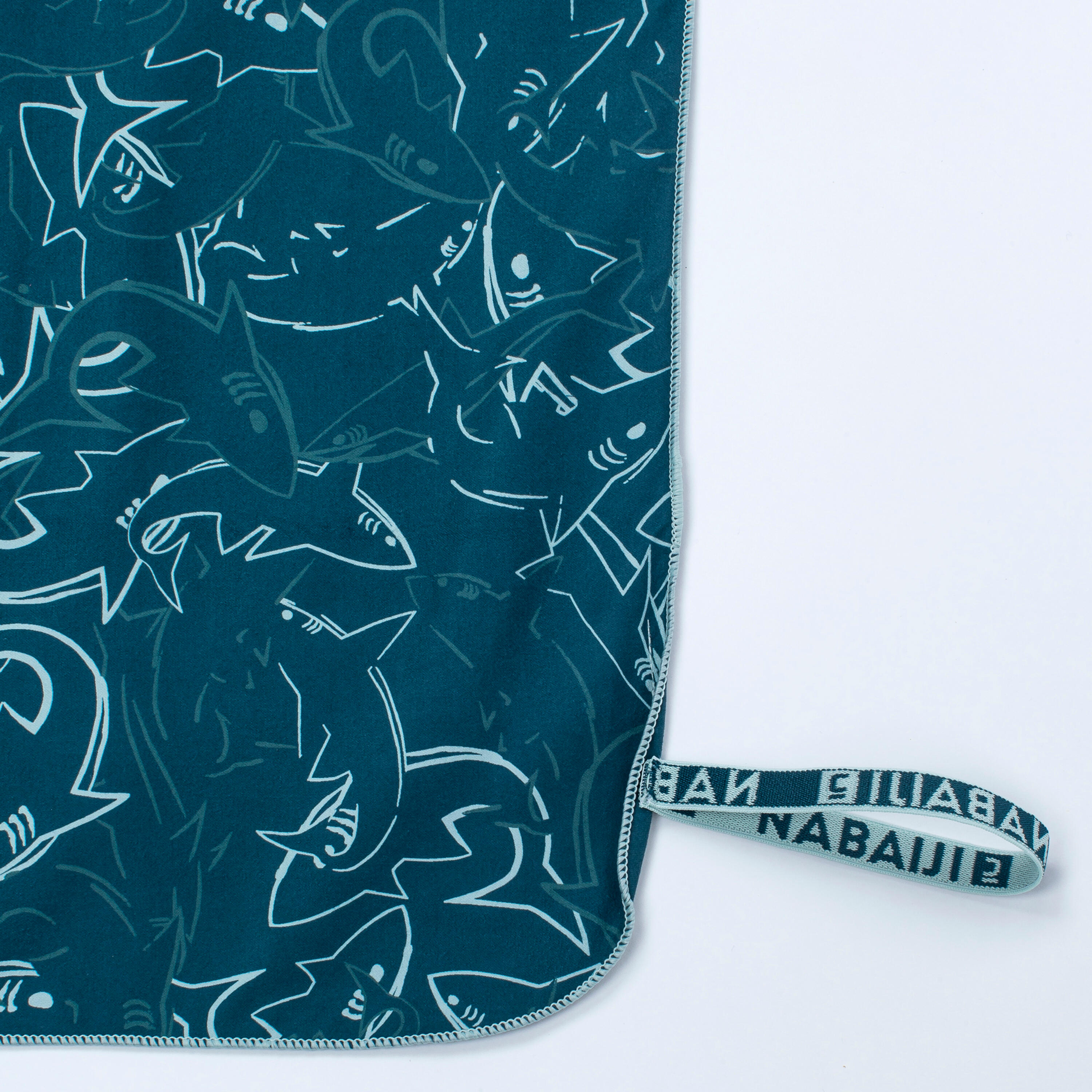 Compact Microfibre Swimming Towel Size L 80 x 130 cm - print 3/4