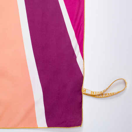 Mikropluošto rankšluostis plaukimui, XL dydžio, 110 x 175 cm, su „Sunny“ raštu