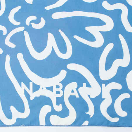 Mikropluošto rankšluostis plaukimui, XL dydžio, 110 x 175 cm, su raštu