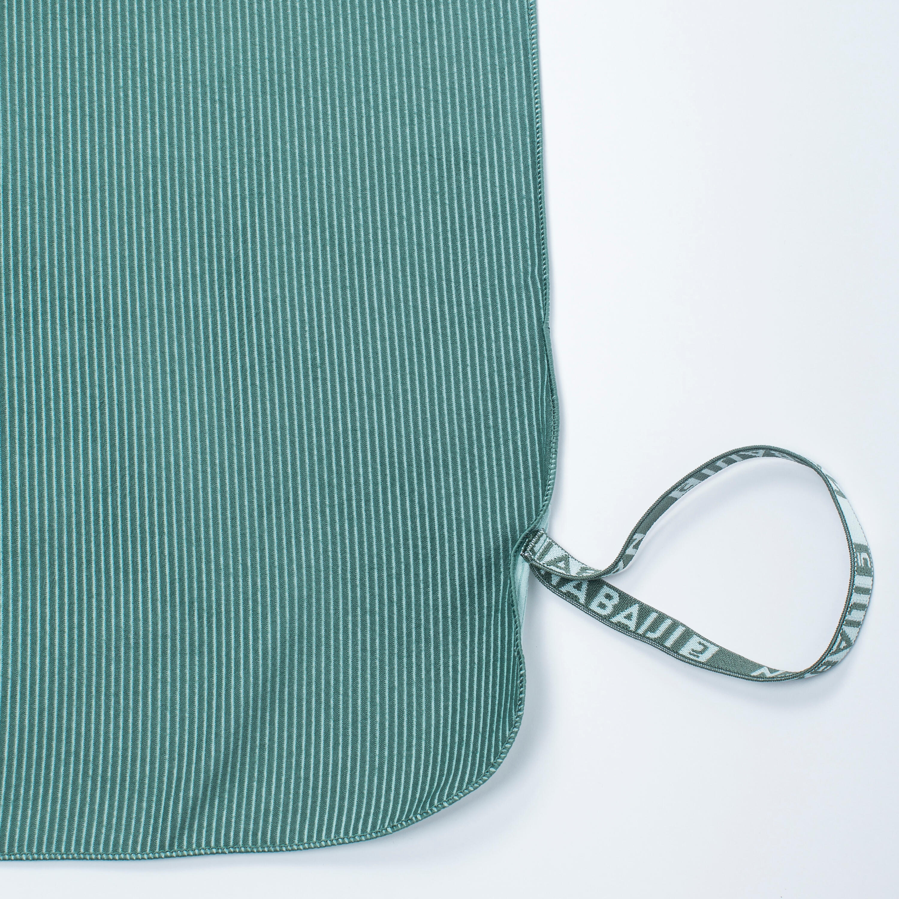 Microfibre Towel Size XL 110 x 175 cm - Striped Dark Green 5/8
