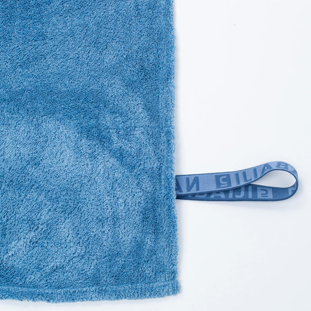 Serviette De Bain Microfibre Ultra Douce bleu Taille L 80 x 130 cm