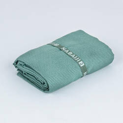 Microfibre Towel Size XL 110 x 175 cm - Striped Dark Green