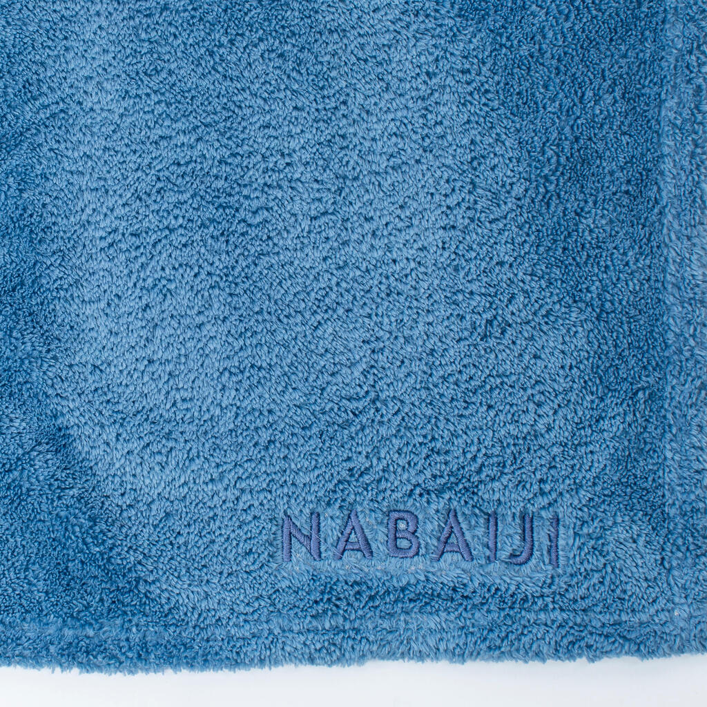 Serviette De Bain Microfibre Ultra Douce bleu Taille L 80 x 130 cm