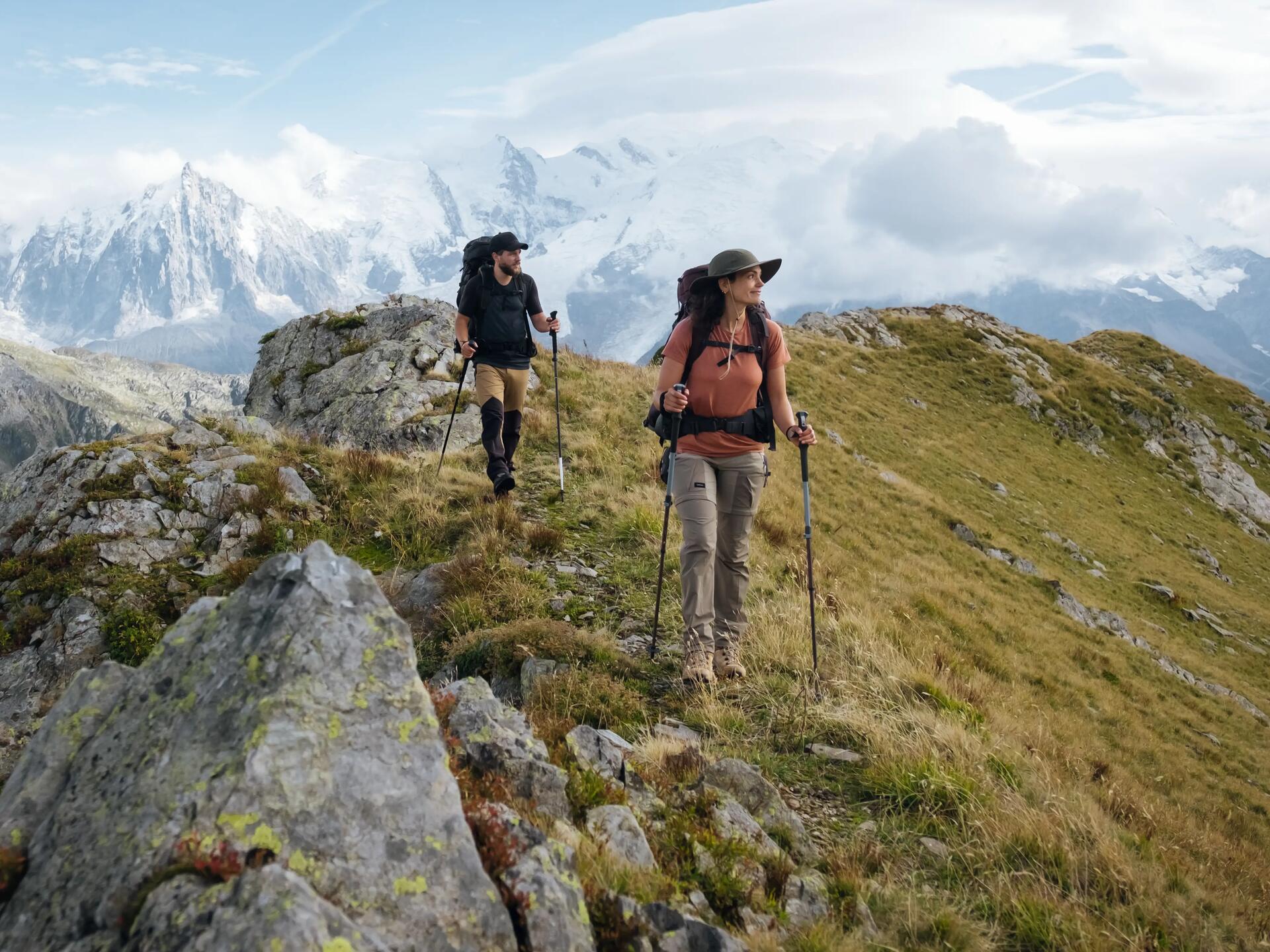 T-shirt da trekking donna senza cuciture a maniche corte in lana merinos - MT900 (T-shirt MT900 D)