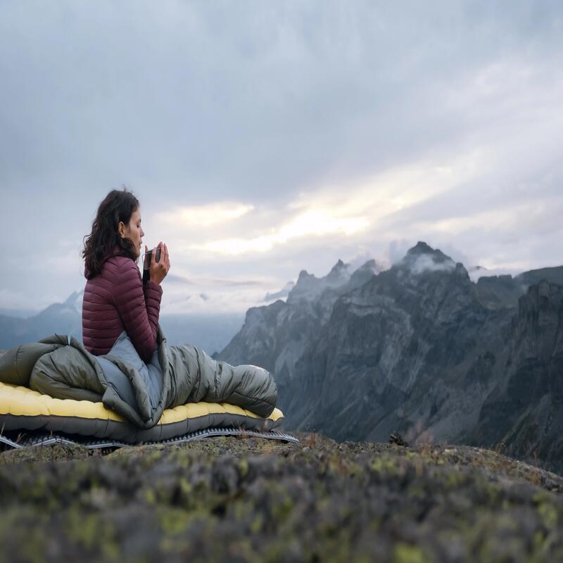 Kurtka trekkingowa damska puchowa Forclaz MT100 - 5°C