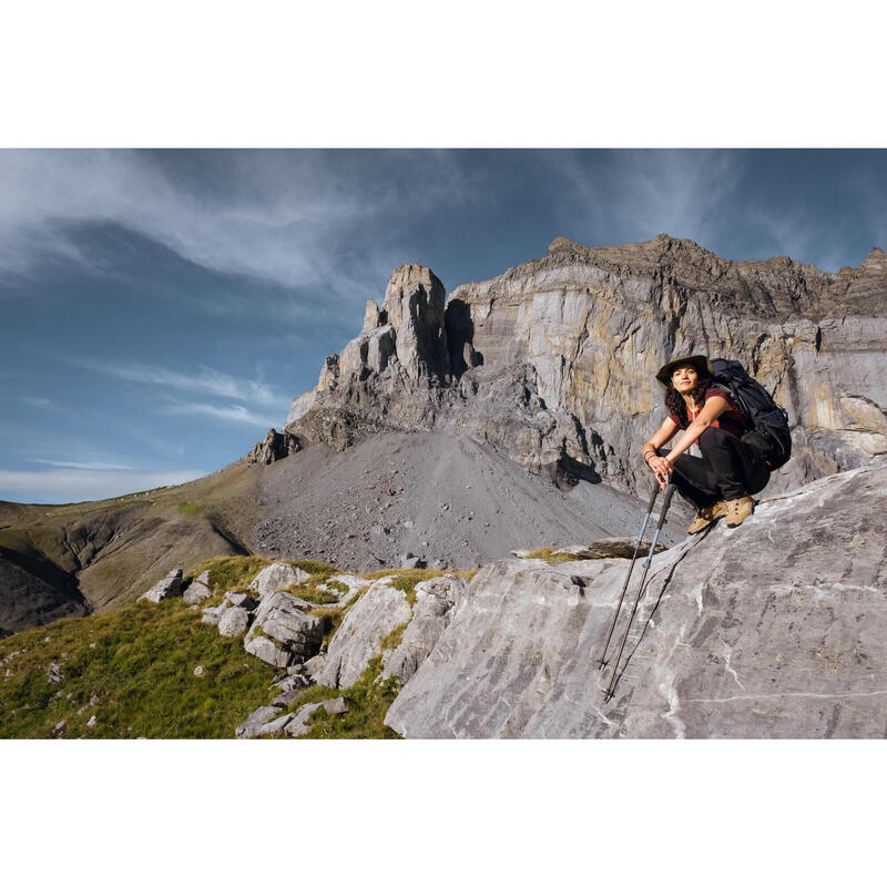 Pantalon de trek montagne déperlant Femme - MT900