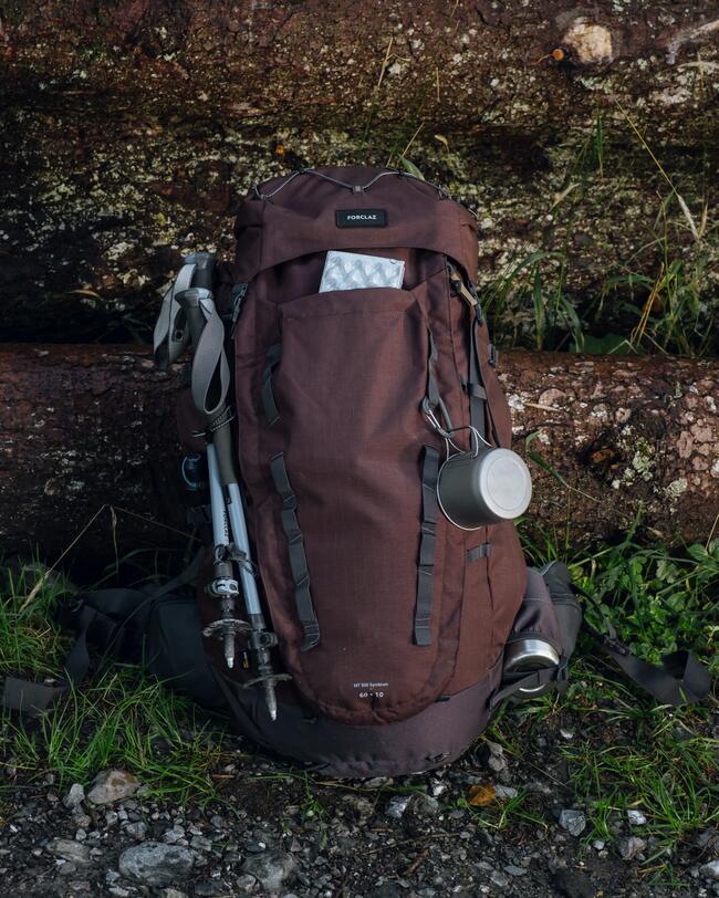 1 wandelstok MT500 grijs snel en precies verstelbaar