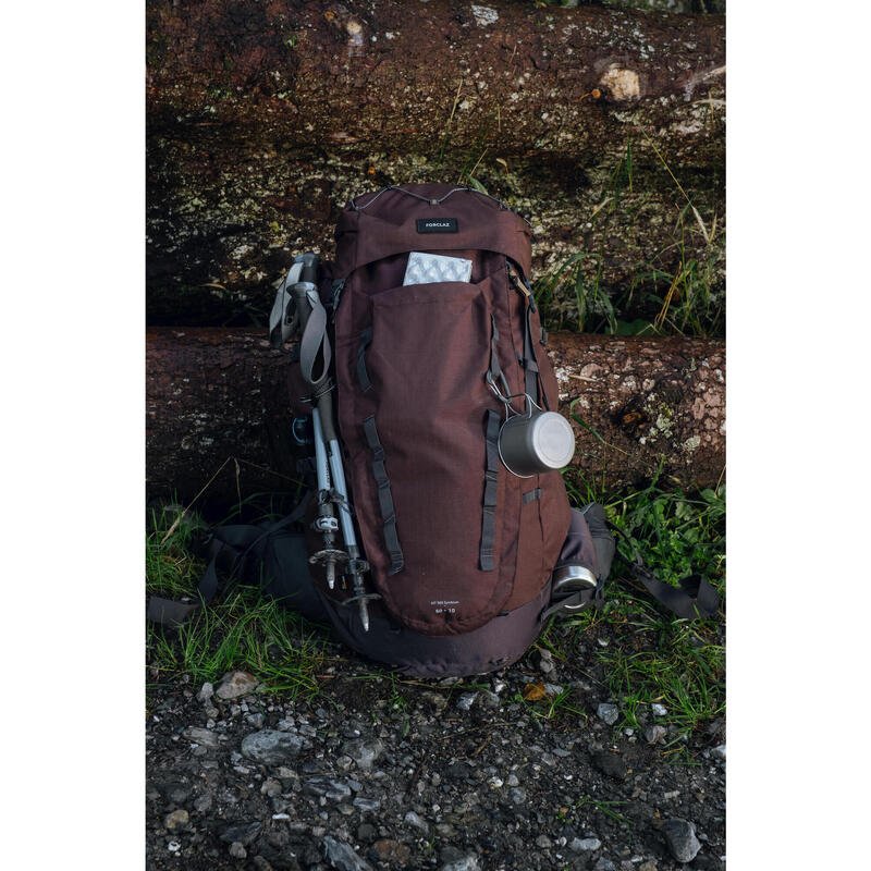 Rucsac Trekking cu husă ploaie MT900 Symbium 60+10L Bordo Damă