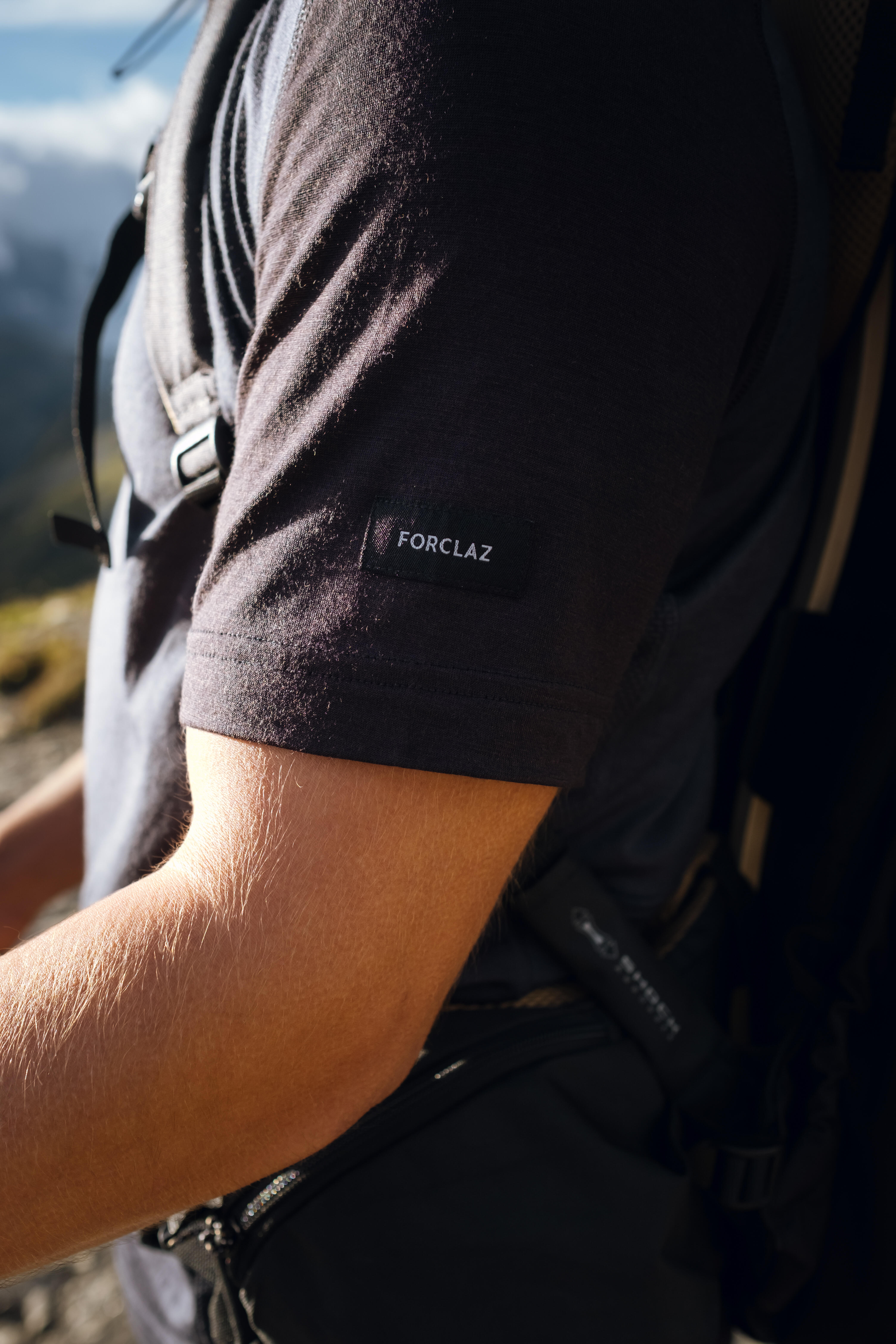 Men’s Merino Wool Hiking T-Shirt - MT 500 - FORCLAZ