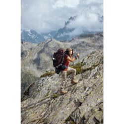 Pantalones de Montaña y Trekking Mujer Forclaz MT500 Tierra