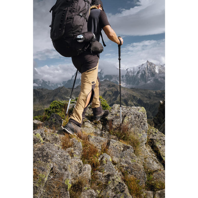 Pantalon Hidrofob Protecție vânt Trekking la munte MT900 Bărbați