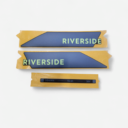 STICKER DE BATTERIE RIVERSIDE 520E BLEU