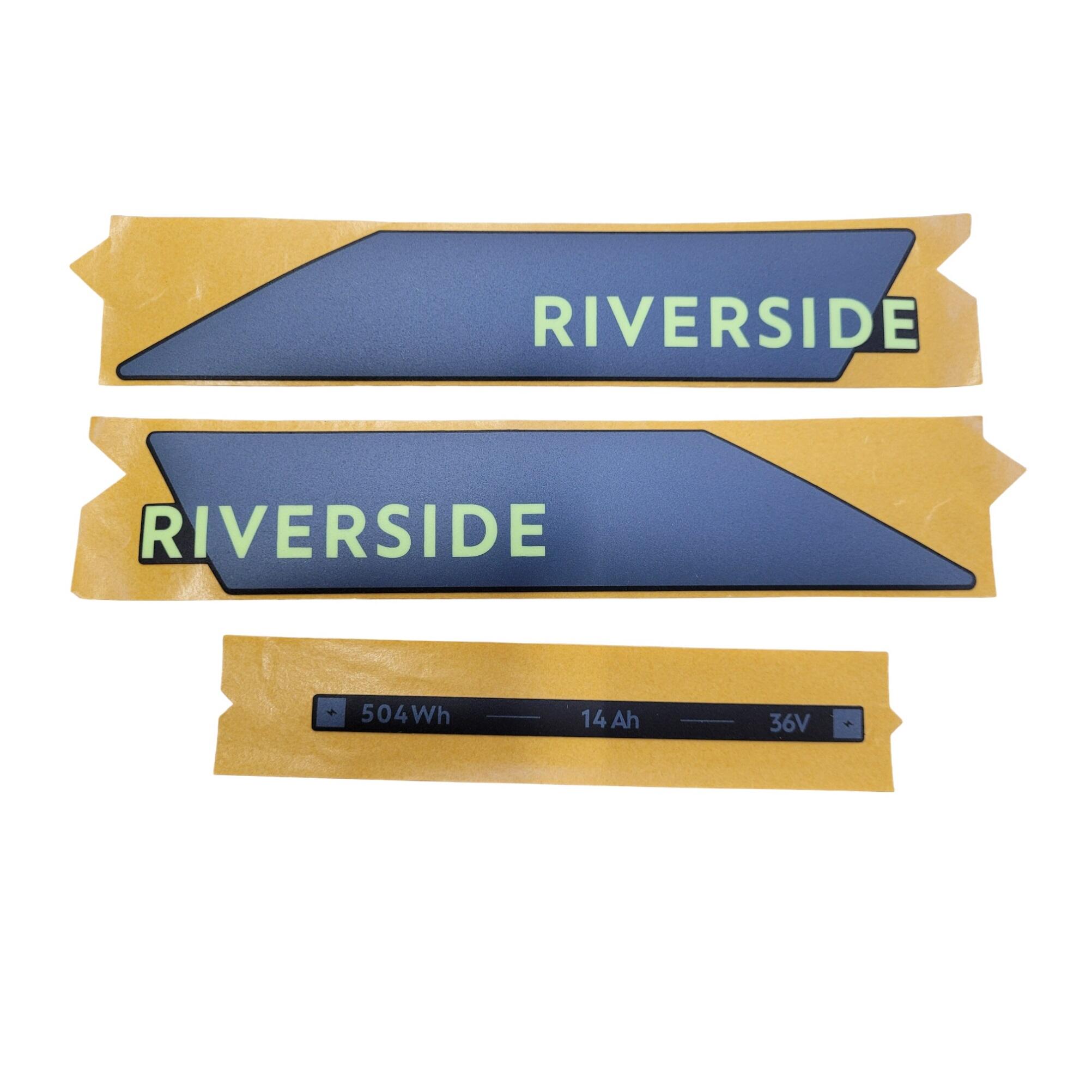 BATTERY STICKER RIVERSIDE 520E BLUE