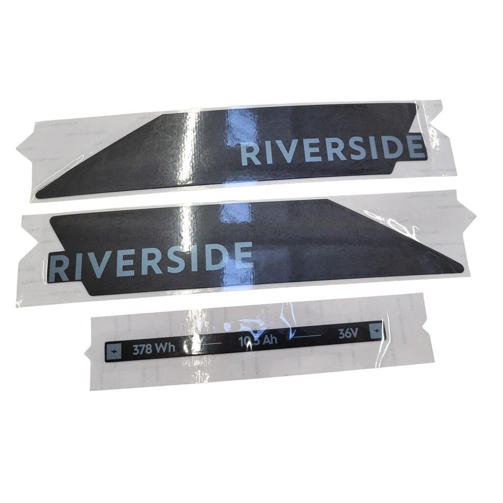 Battery Sticker Riverside 100E - Blue