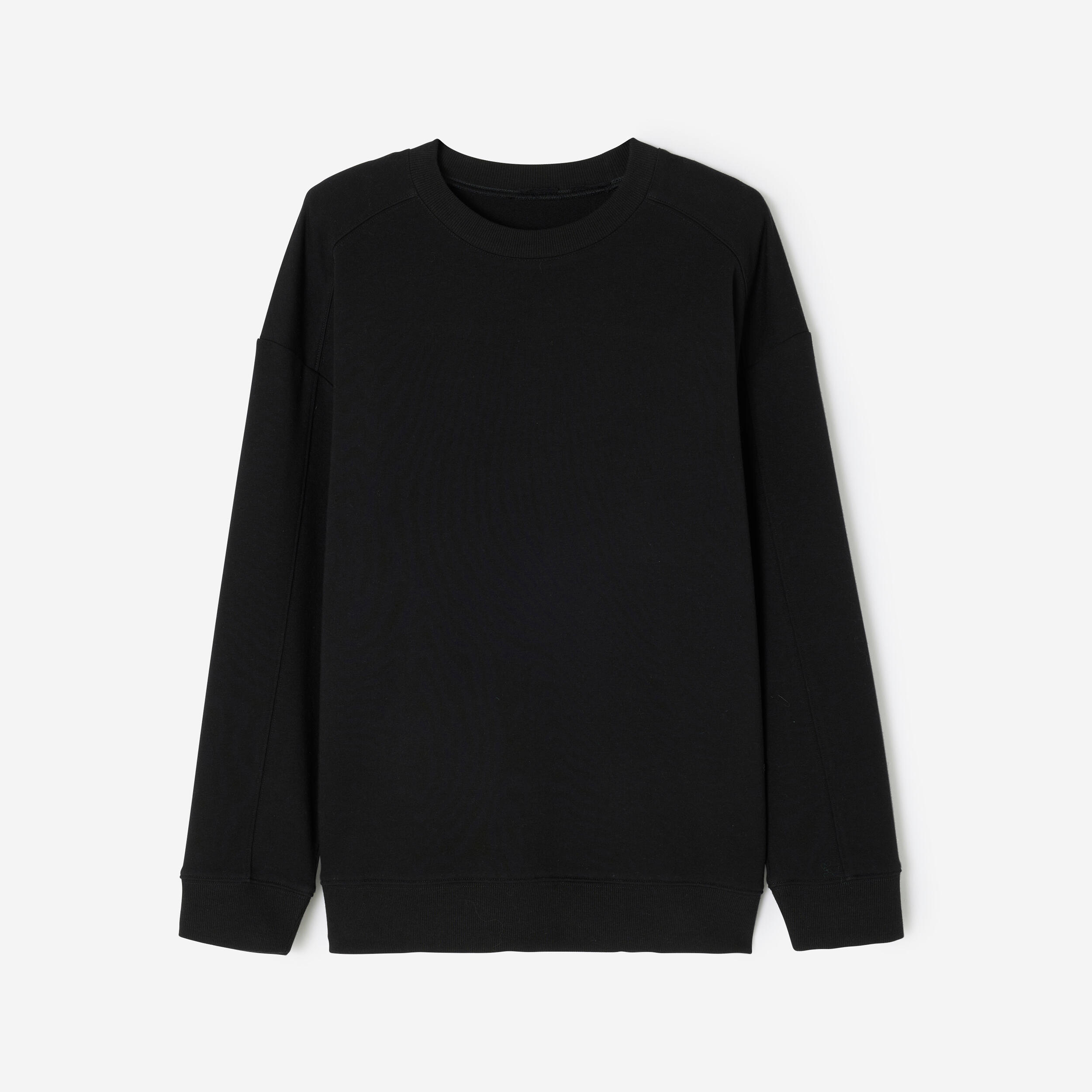 Chandail en molleton femme – noir - DOMYOS