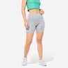 Women's Fitness Cycling Shorts 500 - Green Print